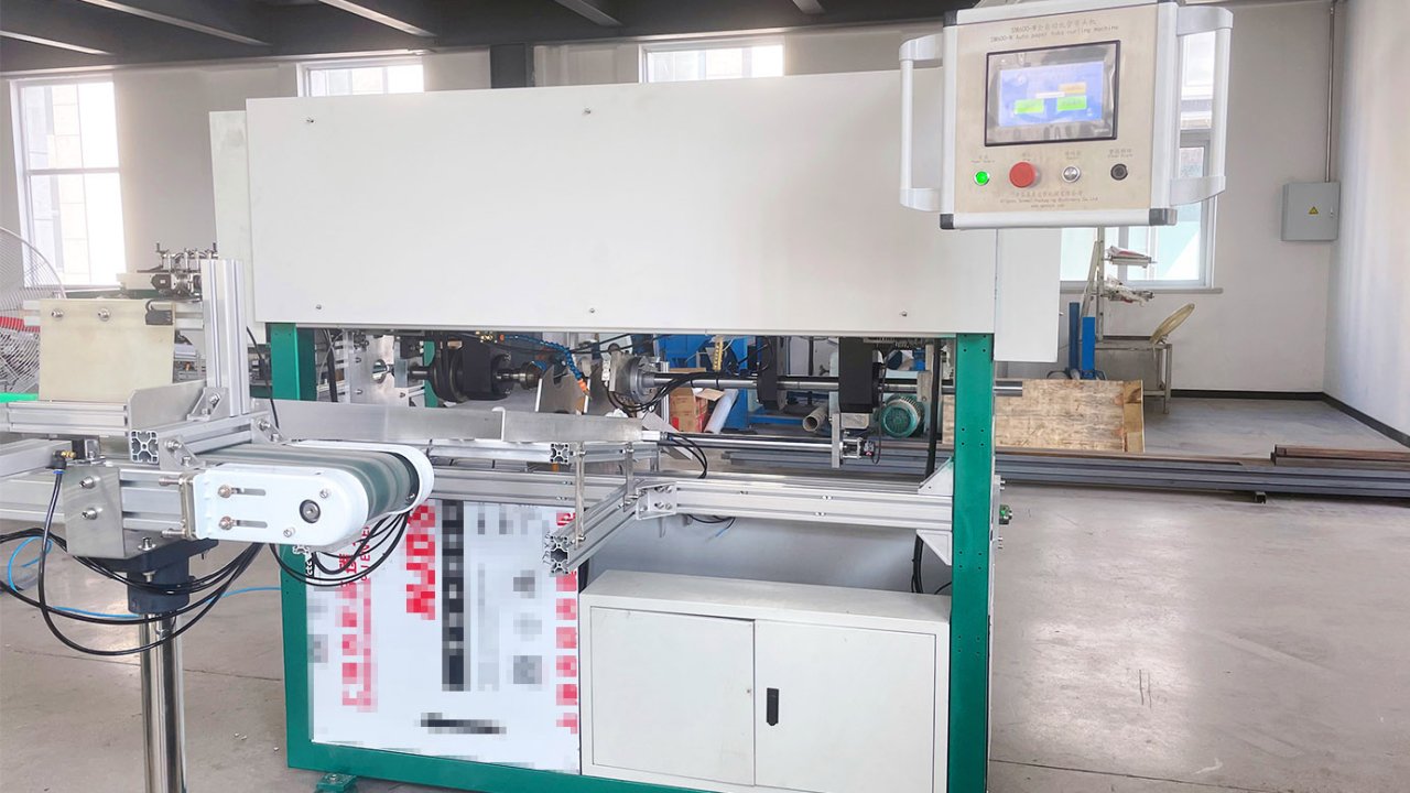 Automatic cardboard Tube Edge Curling Machine_paper can Curling Machine